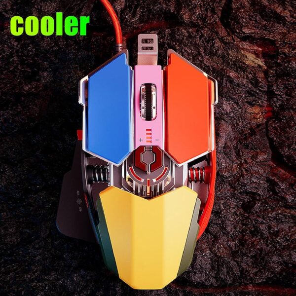 Hoco, a "Sci-Fi Mechanical Style" wired gaming mouse.