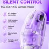 2.4G+ BT CRYSTALS Wireless Mouse