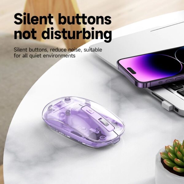 2.4G+ BT CRYSTALS Wireless Mouse