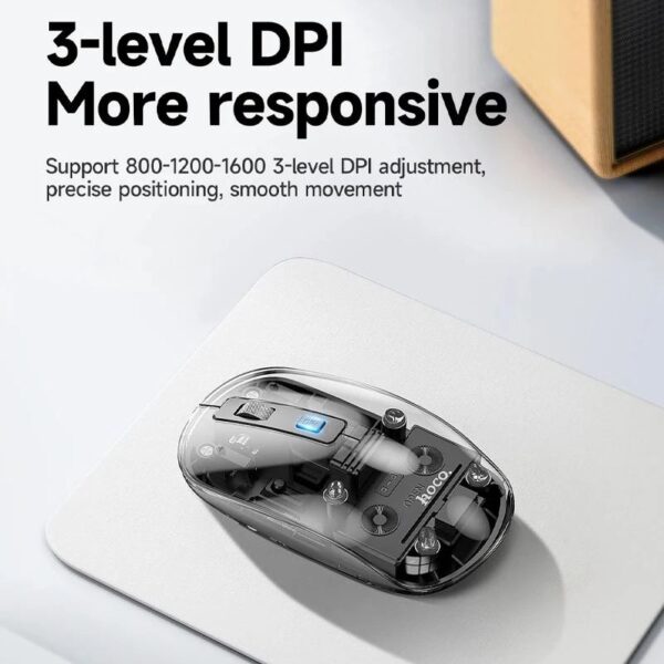 2.4G+ BT CRYSTALS Wireless Mouse