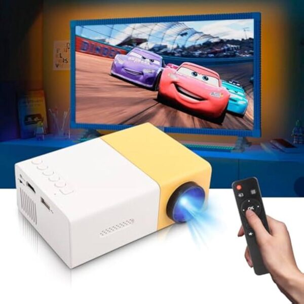 Portable LED projector.