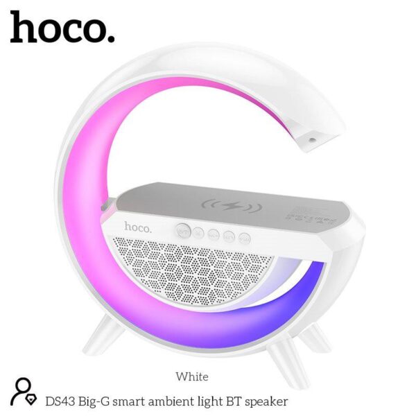 G-Shape LED Wireless Charging Bluetooth Speaker.