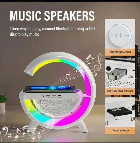 G-Shape LED Wireless Charging Bluetooth Speaker.