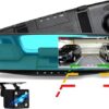 A car rearview mirror with an integrated dash cam .