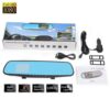 A car rearview mirror with an integrated dash cam .