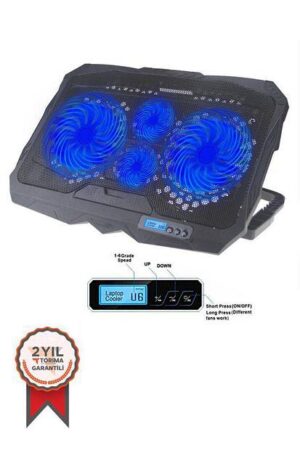 S18 Aluminum Four Fans Gaming Laptop Cooling Pad