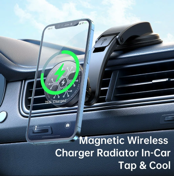 15W FAST COOLING MAGNETIC WIRELESS CAR CHARGER - MACDODO